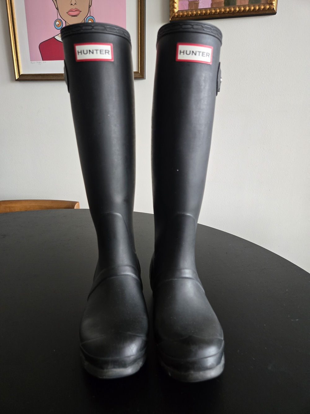 HUNTER Original Tall Matte Black Rain Boots Size US 6 / UK 4 / EU 37